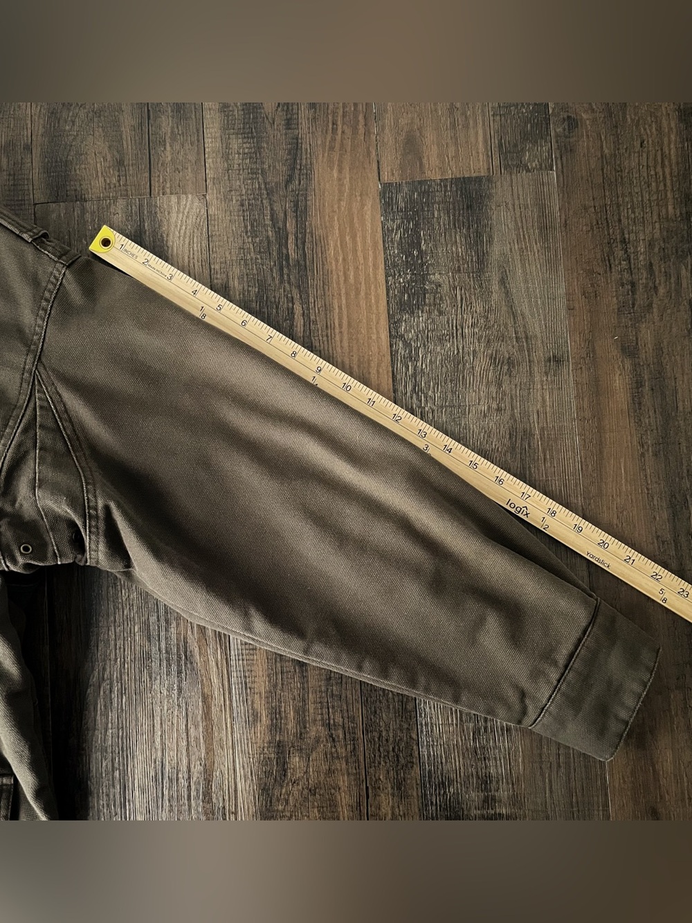 VTG Cabelas Chore Barn Coat Cotton Canvas Field Jacket Thick Size Large Brown - Picture 14 of 15
